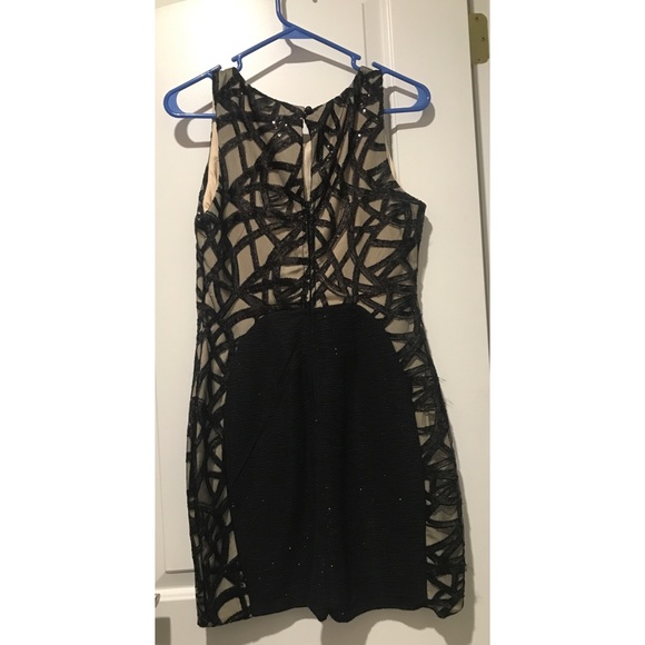 Black Mini with Sequin Detail - Picture 2 of 4